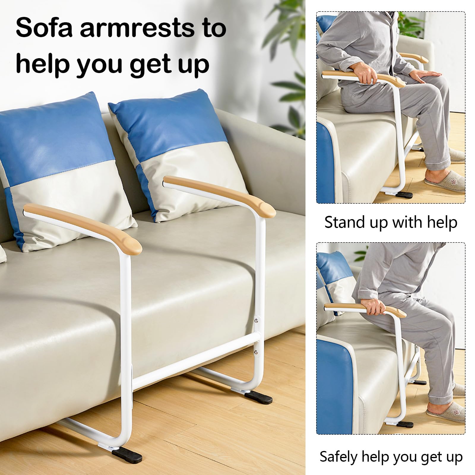 Ayuda Para Levantarse, Escalera Seguridad Asidero Para Personas Mayores Asidero Seguridad Ayuda Para Levantarse Riel Para Movilidad Sofá Asa Auxiliar 53cm Ancho 65cm Alto Capacidad Carga 150Kg