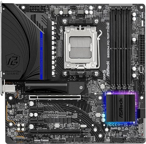 Miniatura 3 de ASRock B650M PG Riptide AMD Ryzen 7000 Series Procesadores Placa base
