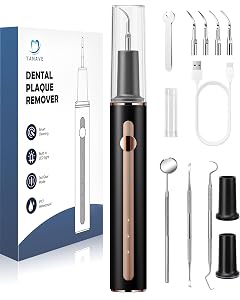 Teeth Cleaning Kit Plaque Remover for Teeth Portable Dental Plaque Remover Tool with LED Plaque Blaster for Human
