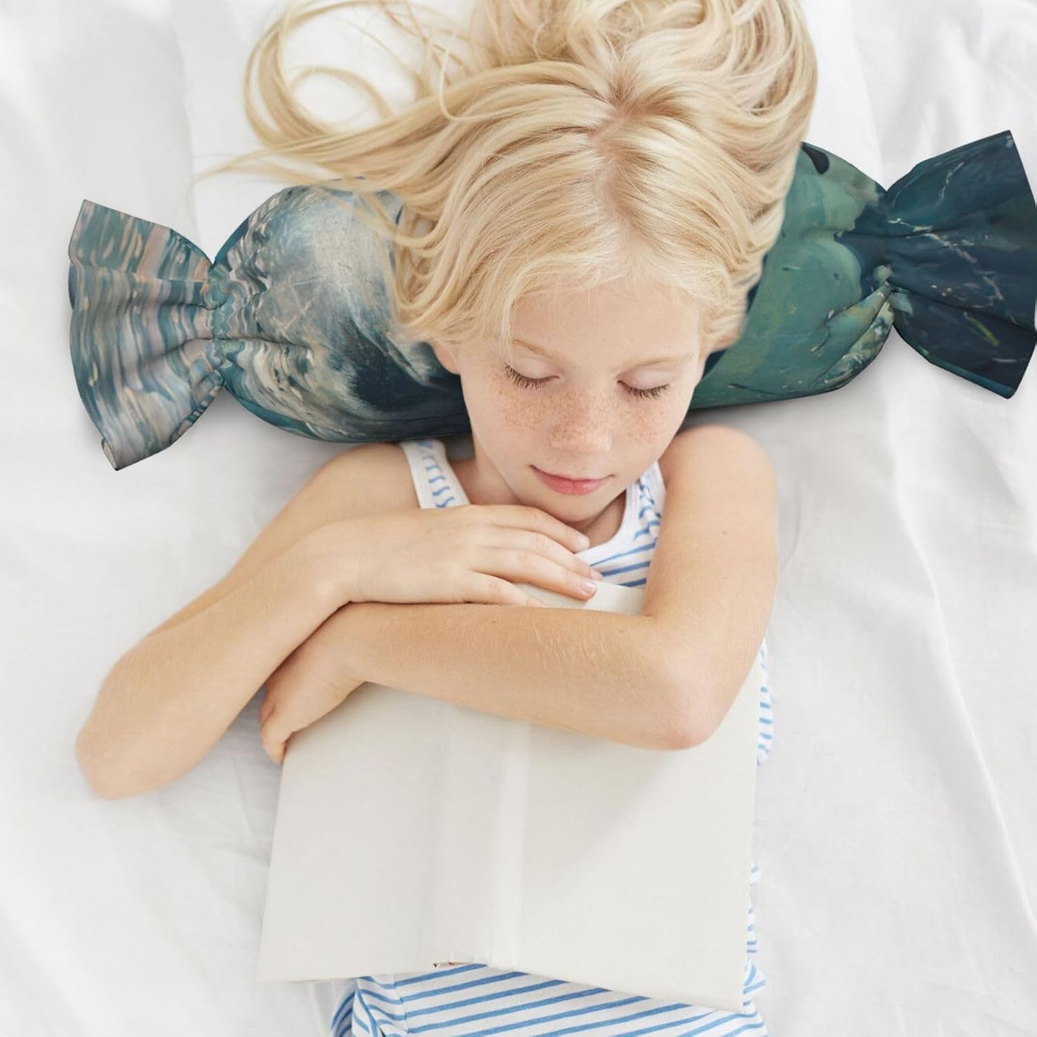 Crazy Save Manatee Print Candy Cylindrical Comfortable Pillow Throw Pillows Home Decor Easy Maintenance