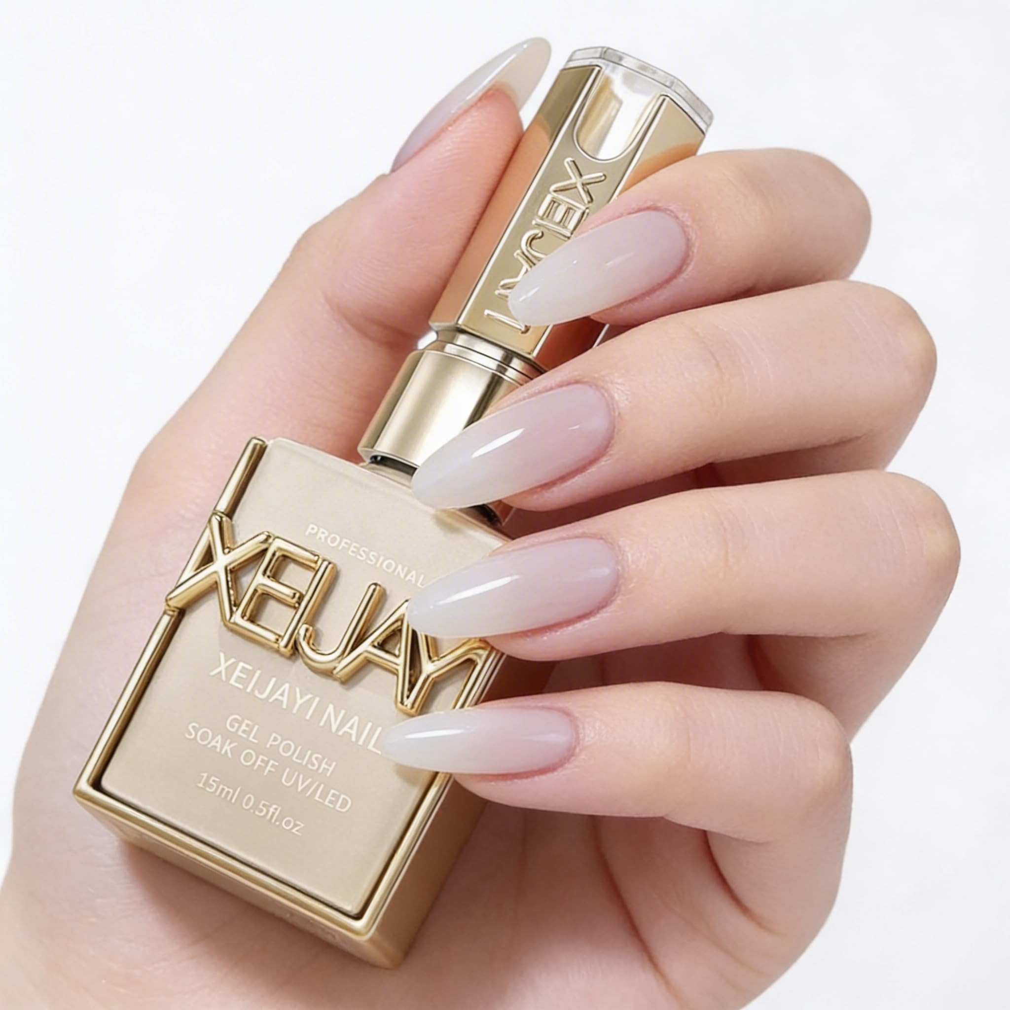 kawaii 美白ジュエリーセイコールインワンジェル 2本 Amazon.com : Xeijayi Milky White Jelly Gel Nail Polish 15ml