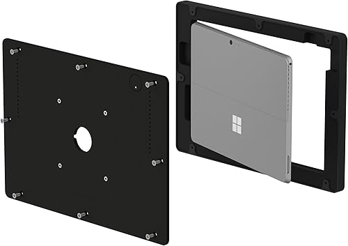 Vista 5 de VidaMount Carcasa VESA negra compatible con Microsoft Surface Pro 7+, Pro 7, Pro 6, Pro 5, Pro 4