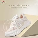 ASIAN Women s Blossom-18 Sneakers for Women & Girls | Lightweight, Stylish & Comfortable Casual Shoes with Memory Foam & Durable Grip | Perfect for Walking, Gym, College White Cream(WHTCREAM)-UK 6 gallery image