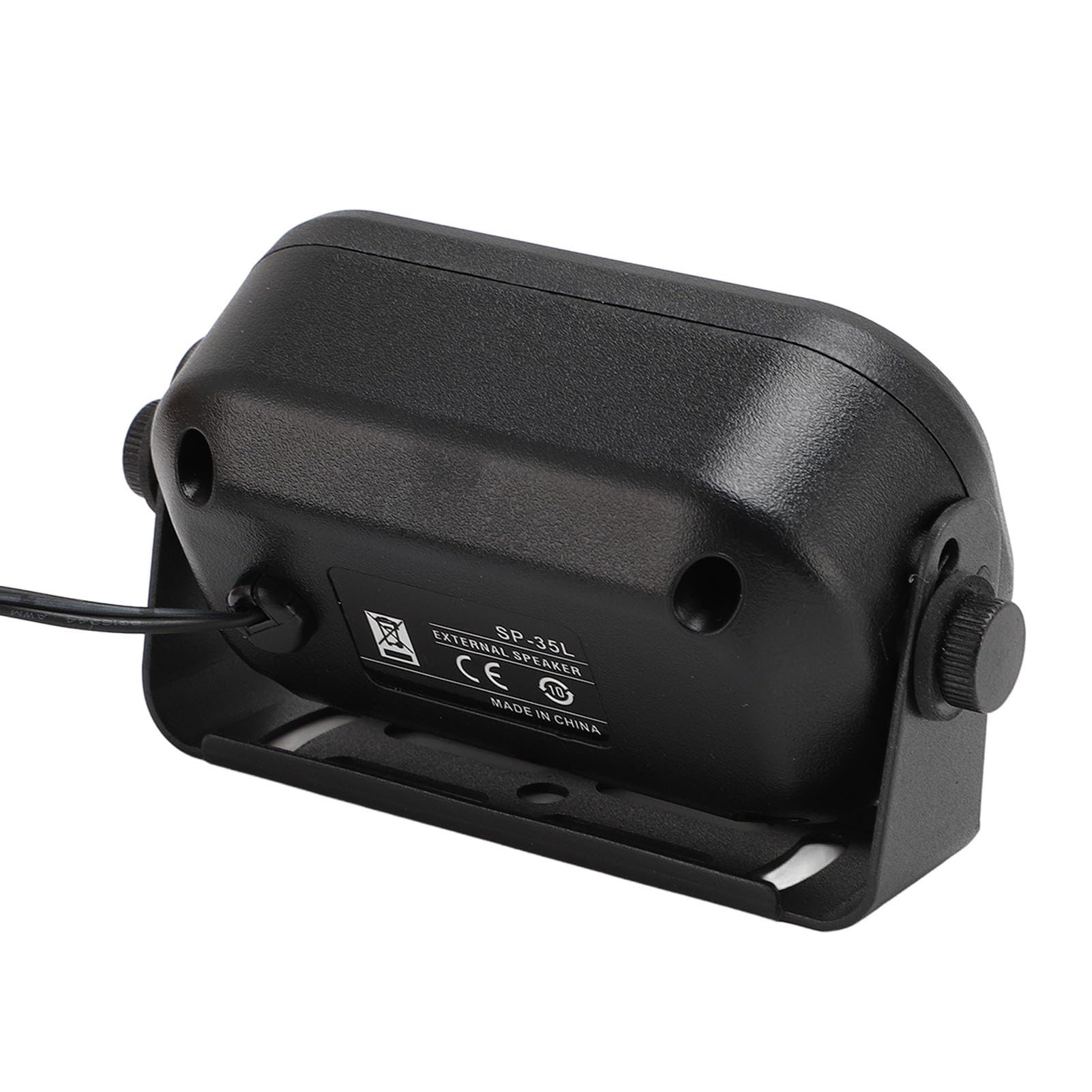 Pyhodi SP‑35L Altavoz Externo para Automóvil, Mini Altavoz de 3,5 Mm de Alto Volumen y 5 W con Cable de 14,76 Pies, para Escáneres de Radio Ham Radio CB, Compatible con IC‑2730