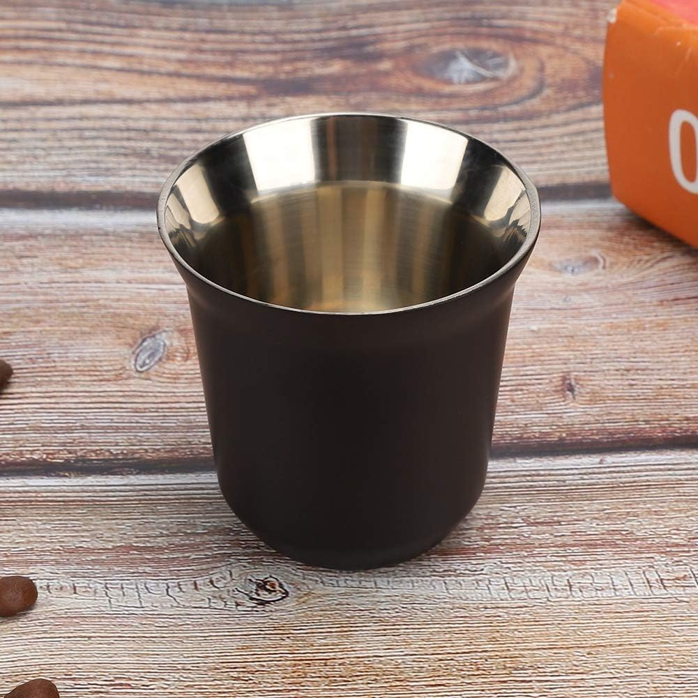 Stainless Steel Double Layer Coffee Cup, Heat Retention (#2)