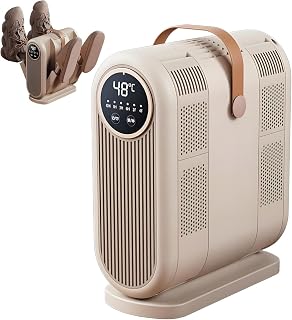 Portable Electric Shoe Dryer and Boot Warmer with Timer, Foldable Design | Rapid UV Sterilization and 360 Degree Airflow Circulation, Compact Foldable Heater with Auto Off Safety