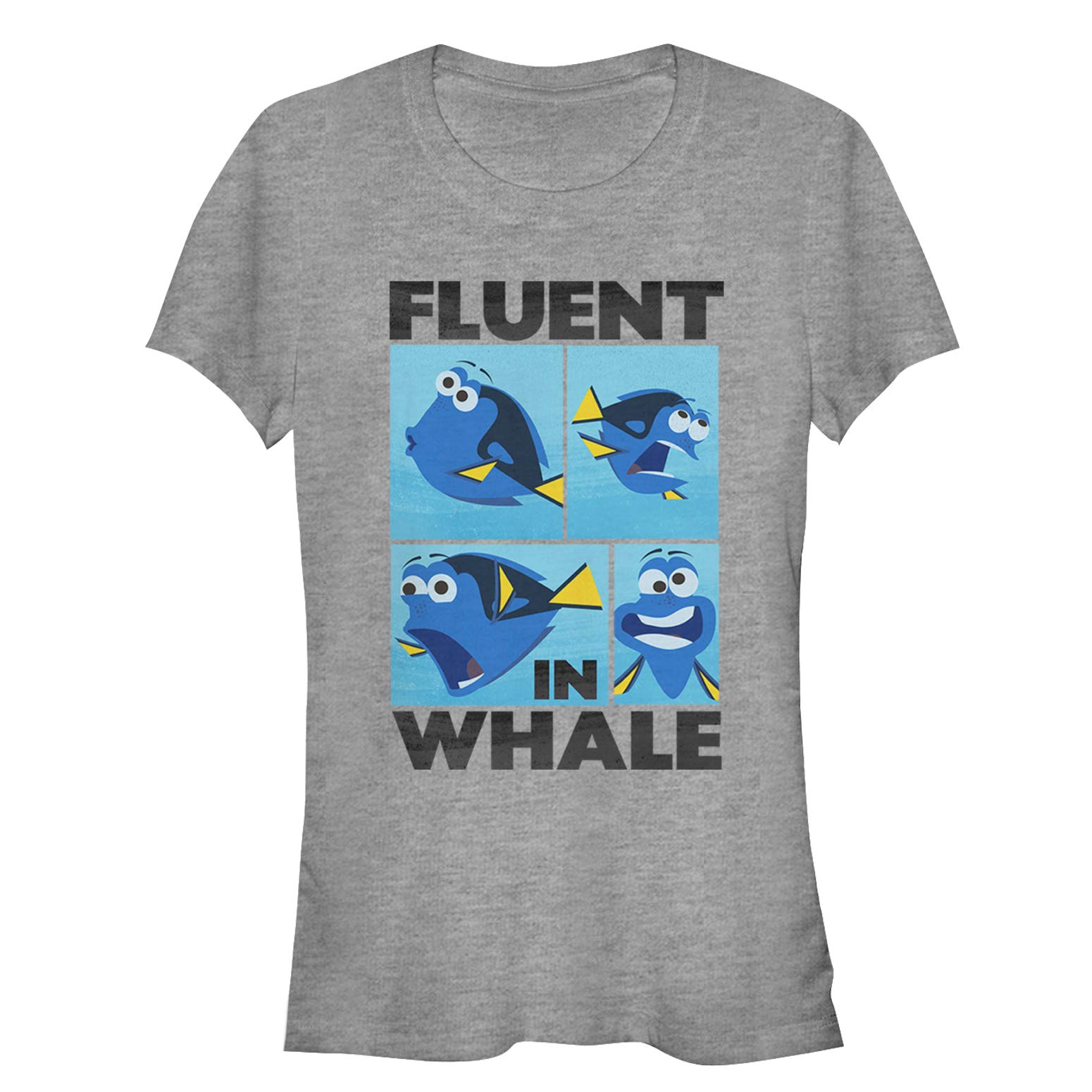 Disney Juniors Finding Dory Whale Talk Graphic T-Shirt - Grey - Large