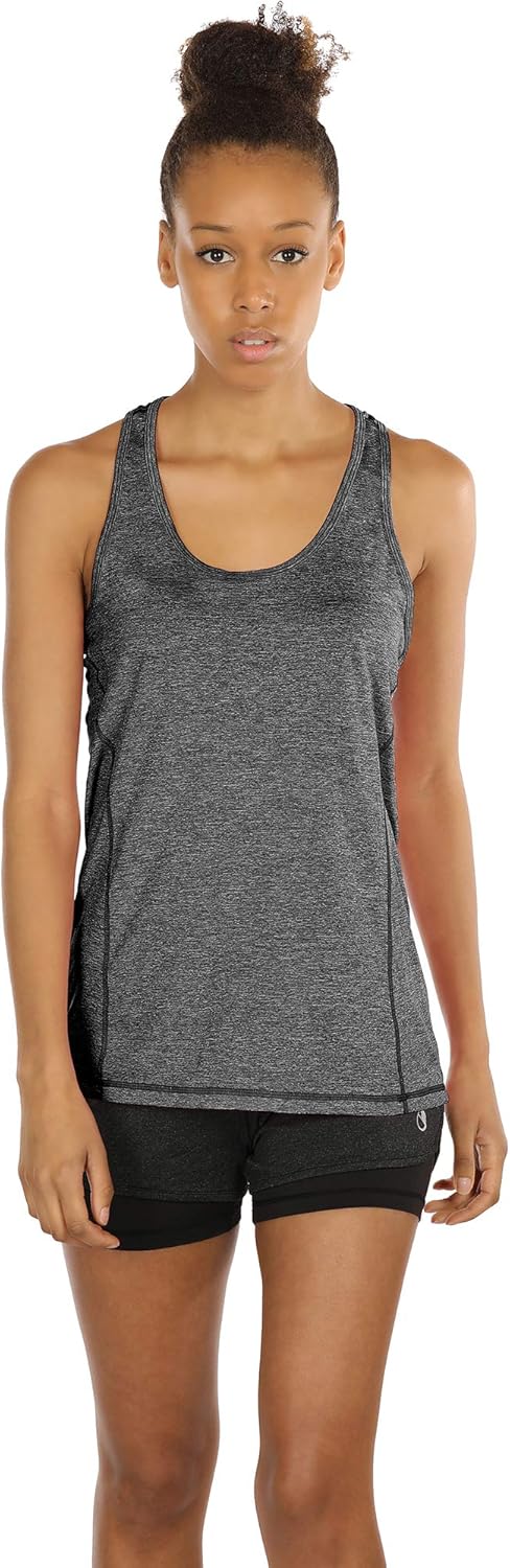 icyzone Workout Tank Tops for Women - Racerback Athletic Yoga Tops, Running Exercise Gym Shirts(Pack of 3) : Sports & Outdoors