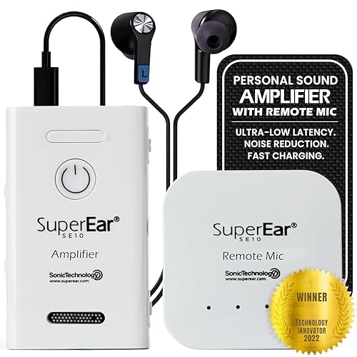 SuperEar Nuevo modelo SE10 para personas mayores - Amplificadores auditivos para personas mayores Dispositivo de escucha de largo alcance