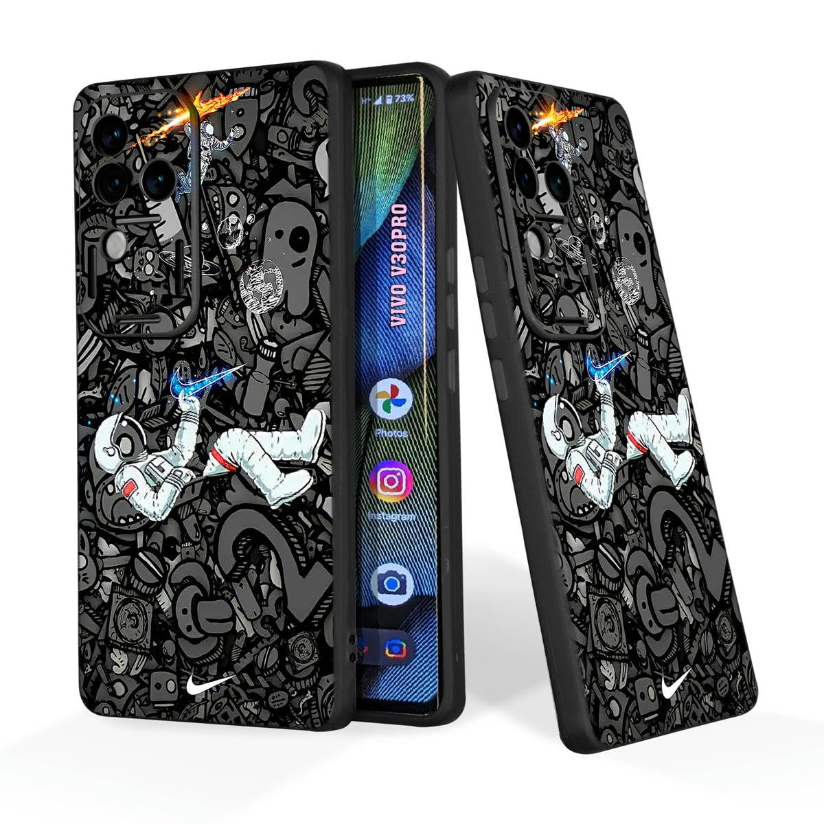 PrintWhiz Soft Silicone Mobile Back Cover Compatible with Vivo V30 Pro (Multicolor)(@21-VIV-V30PRO-241) (B0D4D1KCW9) Amazon Price History, Amazon Price Tracker