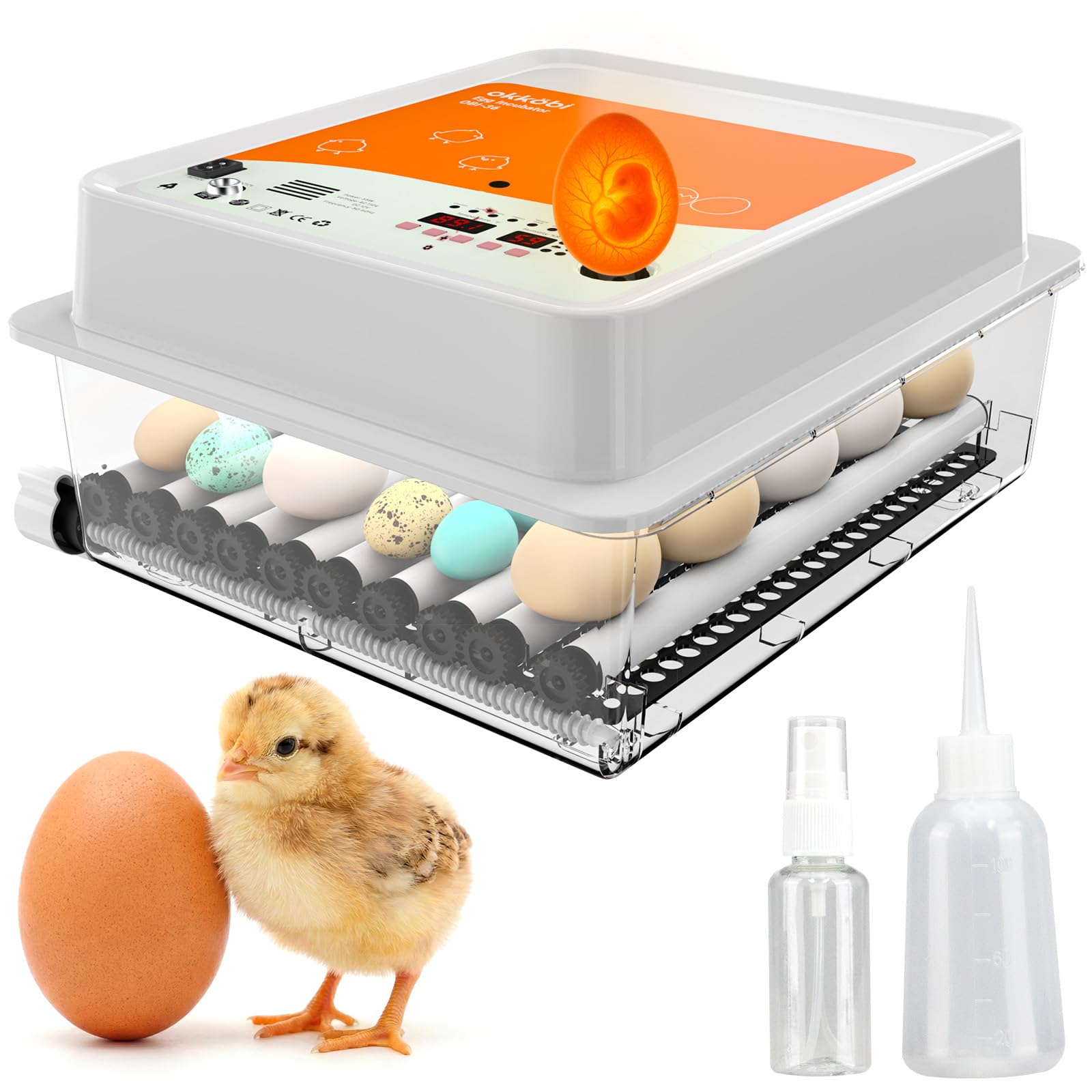 Amazon.com: OBI-36 Egg Incubator for Hatching - 36 Eggs - Stable