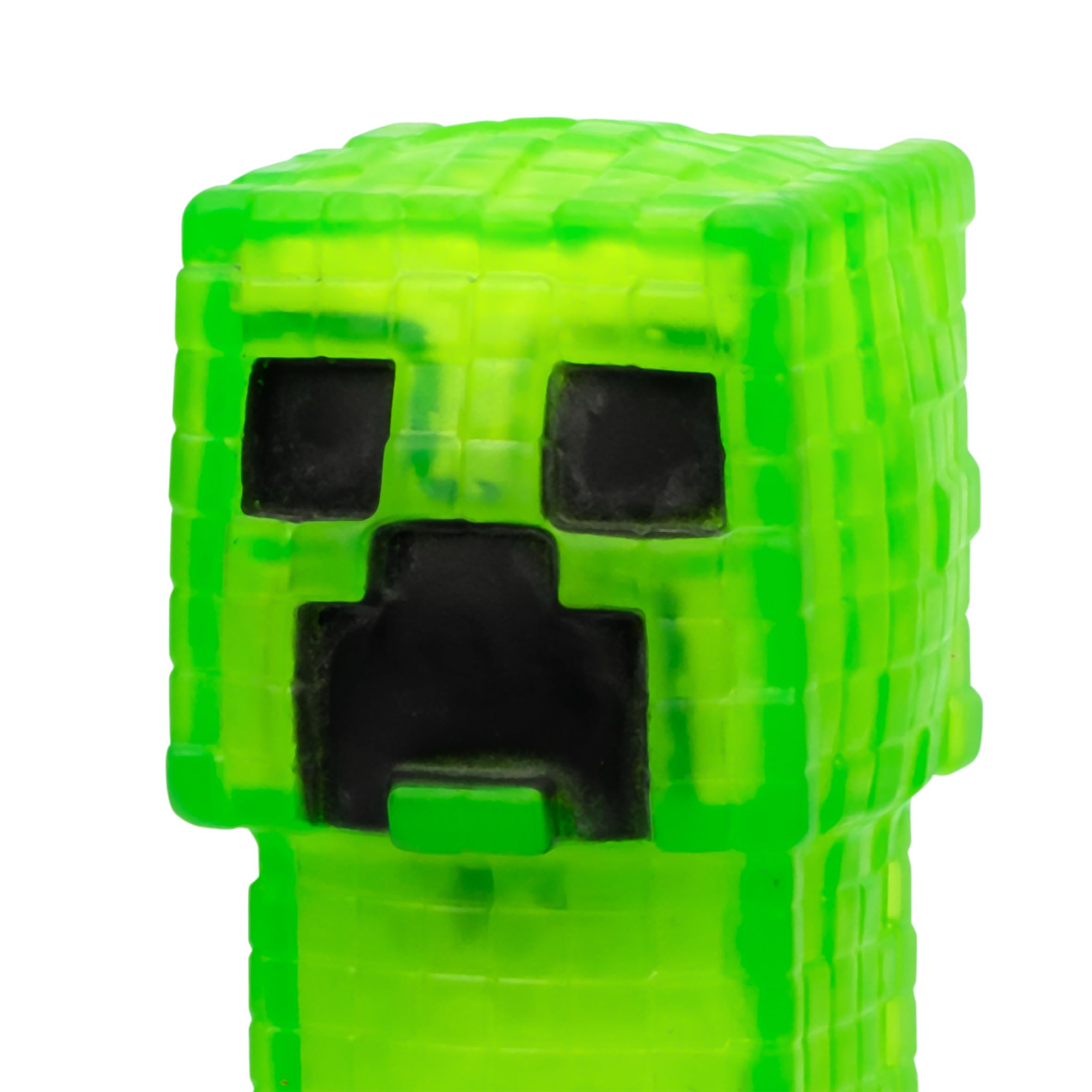 Heroes of Goo Jit Zu Paquete de 3 figuras de acción de Minecraft - Creeper, Steve, Enderman, figuras de juguete elásticas y flexibles para fanáticos de Minecraft de más de 4 años.