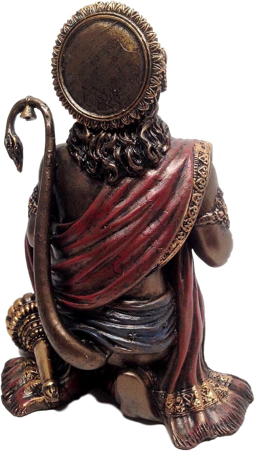 Ebros Gift Ramayana Hanuman Vanara Monkey Hindu God Figurine 6" H Hinduism Deity Symbol of Strength and Energy Eastern Enlightenment Devotee of Lord Rama Altar Decorative Sculpture