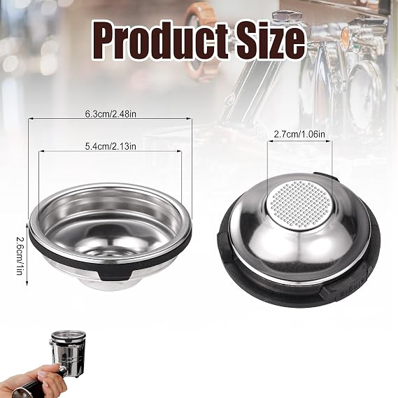2pcs Single Cup Filter Baskets Compatible with Ninja Luxe Cafe ES701