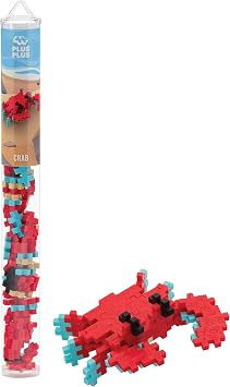 PLUS PLUS Ocean Playset Bundle - Set of 5, 3D Ocean Animal Figures | Fun Stem Toys, Gifts Boys & Girls, Mini Waffle Blocks, Christmas Stocking Stuffers for Kids, Beach Toys, Car Ride Activities