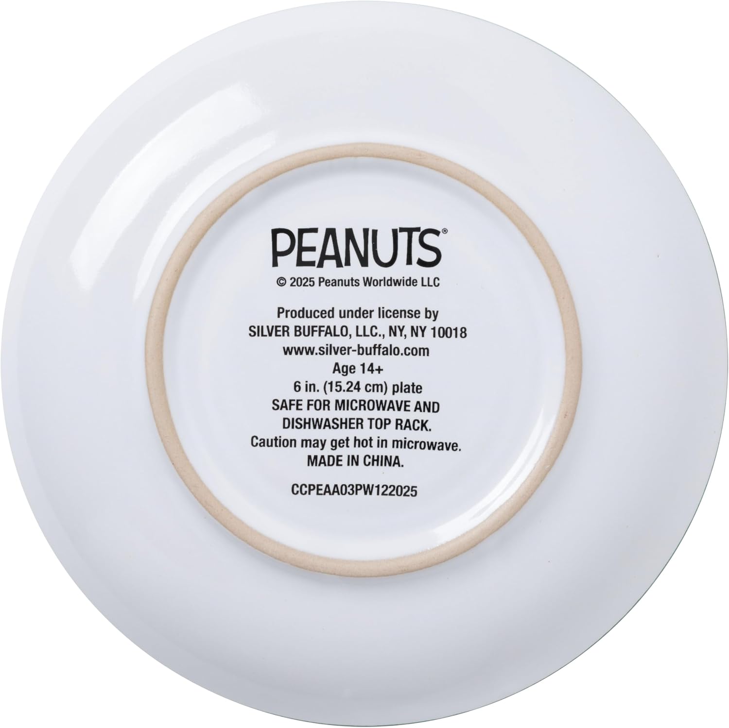 Silver Buffalo Peanuts Bakery Cafe, Oversized Teacup and Saucer, 22oz