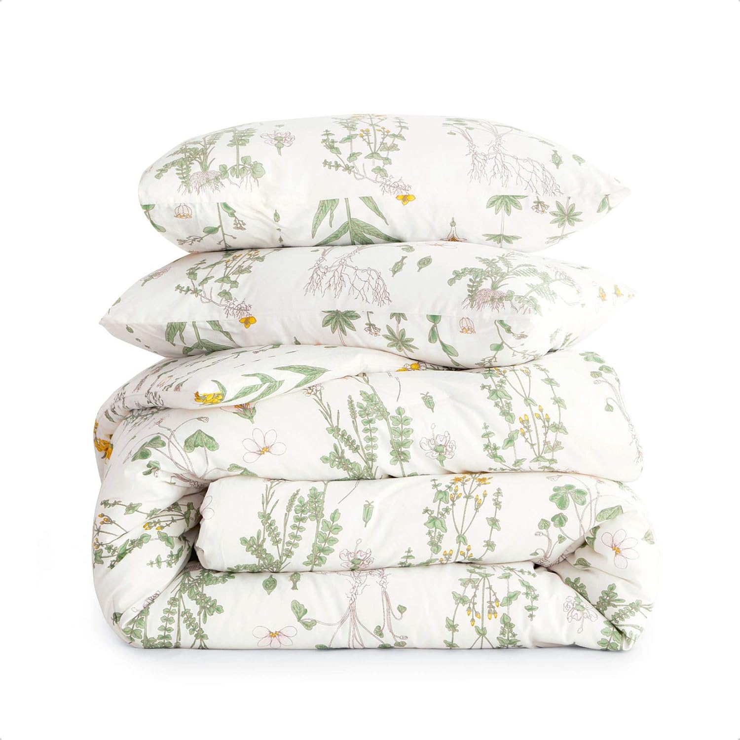 Black Friday - 70% OFF Wake In Cloud - Botanical Comforter Set, 100% Cotton Fabric with Soft Microfiber Fill Bedding, Yellow Flowers and Green Leaves Floral Garden Pattern Printed on White (3pcs, Twin Size) Up To 40% OFF Wake In Cloud - Botanical Comforter Set, 100% Cotton Fabric with Soft Microfiber Fill Bedding, Yellow Flowers and Green Leaves Floral Garden Pattern Printed on White (3pcs, Twin Size)