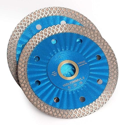 Miniatura 7 de 5 unidscaja Hoja de sierra de diamante de 4 "Hoja de corte de porcelana súper fina para azulejos de porcelana, cerámica granito mármol..