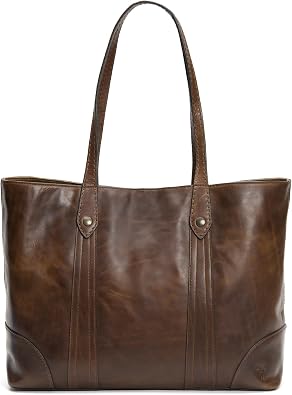 Frye Womens Melissa Shopper Tote Bag, Stylist Large Handbag with Adjustable Strap & Pockets