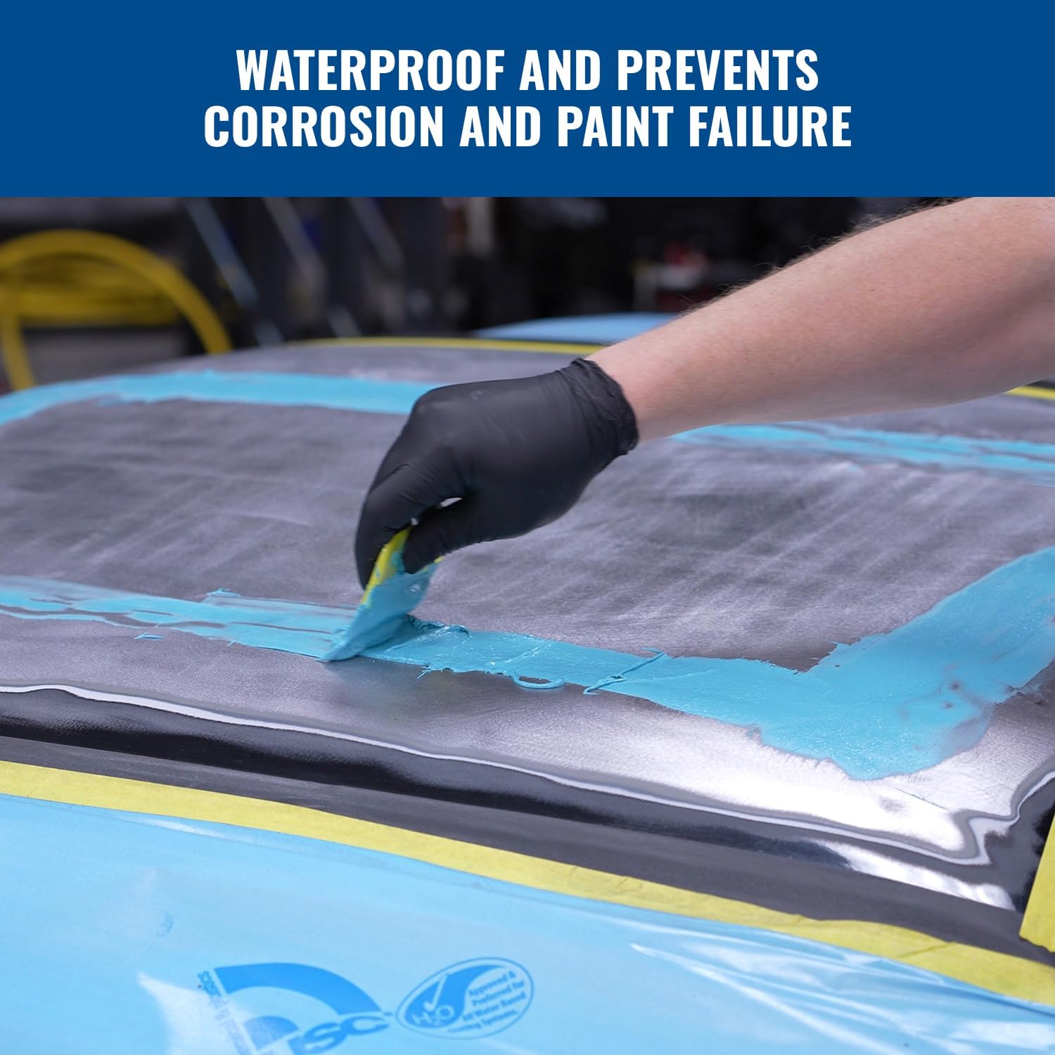 Eastwood Contour Premium Automotive Short Strand Body Filler | Lightweight Creamy Formula Fiberglass Reinforced Body Fillers for Car Bodyworks | Ideal for Body Holes, Tears, Cracks Holes & Dents | 3L