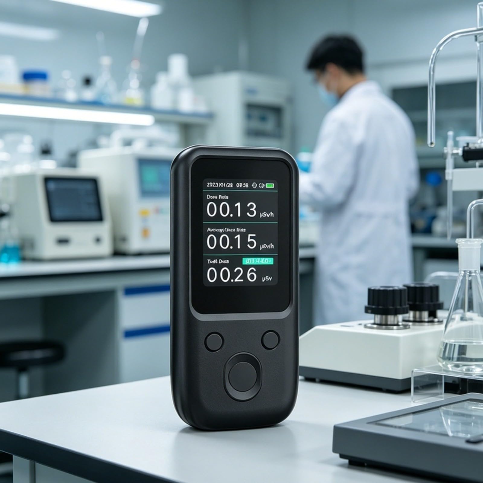 Geigerzähler Radioaktivität, Für Geiger Counter,ER105D Strahlungsdetektor Für Gamma-, Beta- Und Röntgenstrahlen, Tragbar, USB-C Aufladbar
