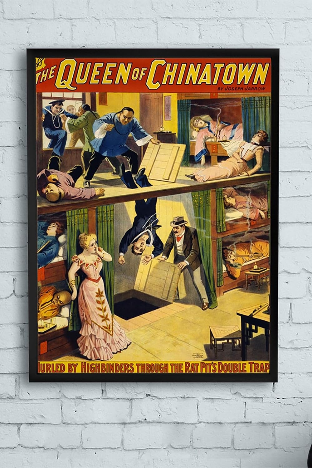 Postermanya (pster10541) The Queen Of Chinatown Vintage Çerçeveli Tablo (50x70cm)