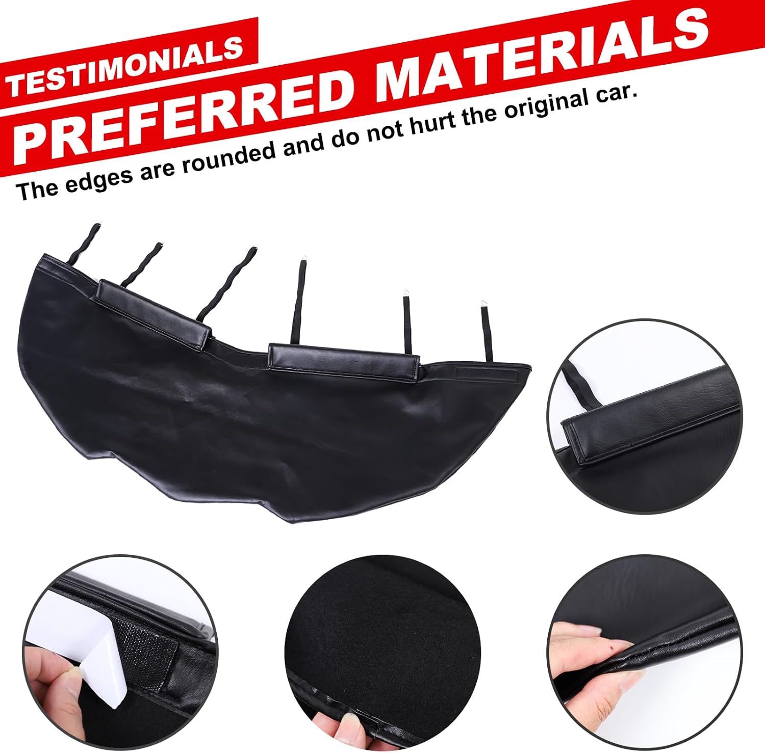 Car Bonnet Hood Protector Bra Compatible with Chevy Corvette C8 2020-2024,Leather Hood Bra Front End Nose Mask,Black Engine Cover Anti Scratch Mask Exterior Accessories