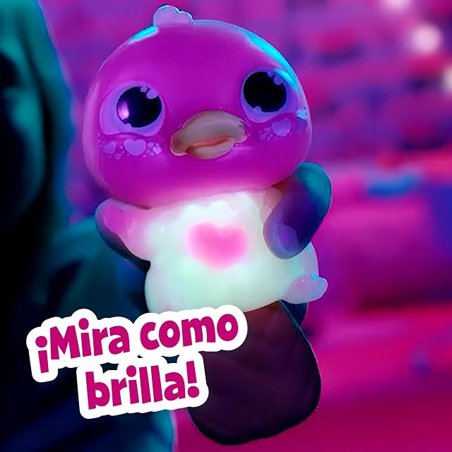 Foto 6 de 6 de Bizak Animagic Let's GLO Ornitorrinco Mascota Electrónica y Lumínica, Rosa