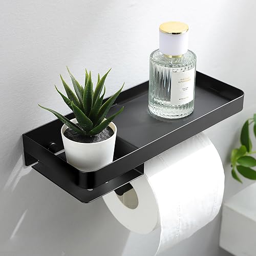 Miniatura 9 de AIDILI Soporte de papel higiénico rústico de granja con estante  Decoración rústica de baño de granja  Accesorios de baño rústicos con estante de