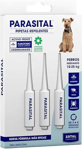 Zotal Parasital Pipetas para Perros Medianos (10-25 kg)