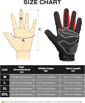 KEMIMOTO Motorbike Gloves for Men Women, Summer Breathable Touchscreen Gloves for Riding & Racing