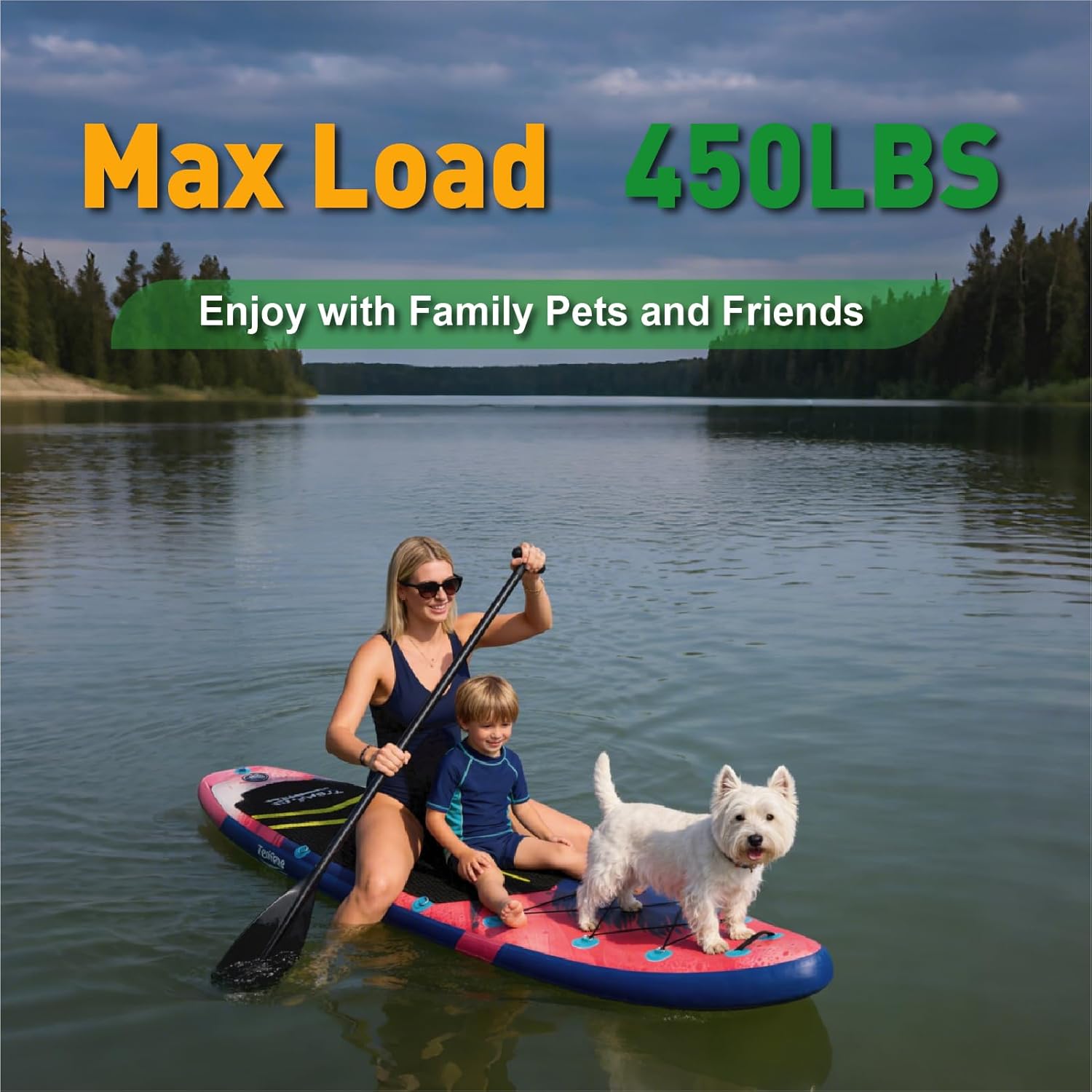 Red Graffiti 10'6" Inflatable Stand Up Paddle Board,SUP Board & Non-Slip EVA Deck Paddle Boards for Youth & Adults with SUP Advanced Accessories, Double-Ended Paddle, Seat, Pump, Backpack.