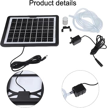 Solar Powered Fountain Pump,solar pumps for garden water features,solar water pump For 9V 6W,Rockeries With 240L H Flow And ABS Housing