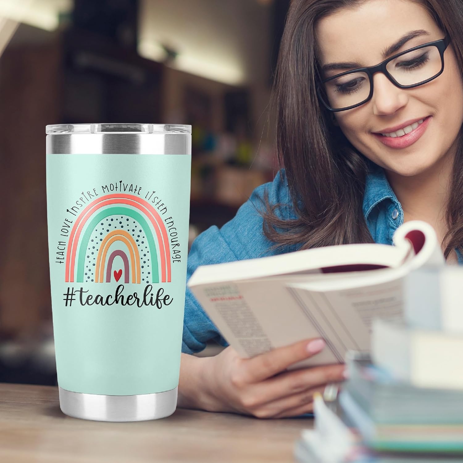 Teacher Tumbler Gifts For Women, Teacher Appreciation Week Gifts from Students, Back To School, Retirement, Christmas Gift Ideas, 20 Oz Tumbler Cup - Image 4