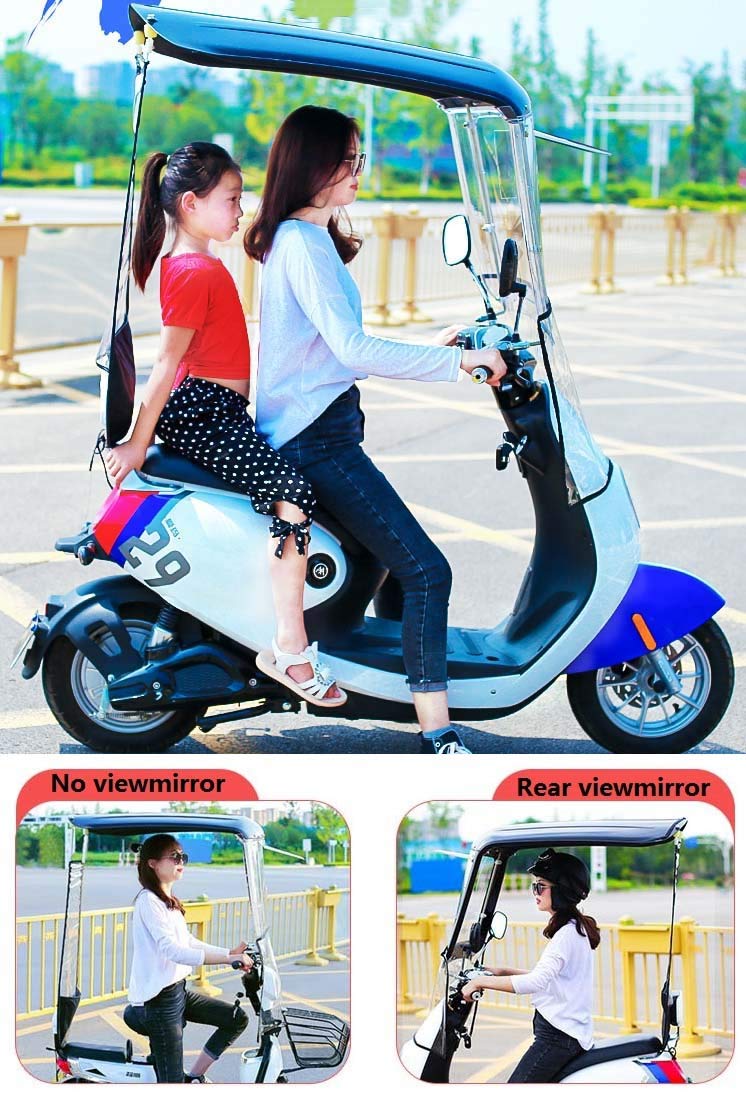 Uniwersalny elektryczny motocyklowy pokrowiec przeciwsłoneczny, wodoodporny pokrowiec przeciwdeszczowy na skuter, parasol samochodowy na akumulator, osłona przeciwsłoneczna