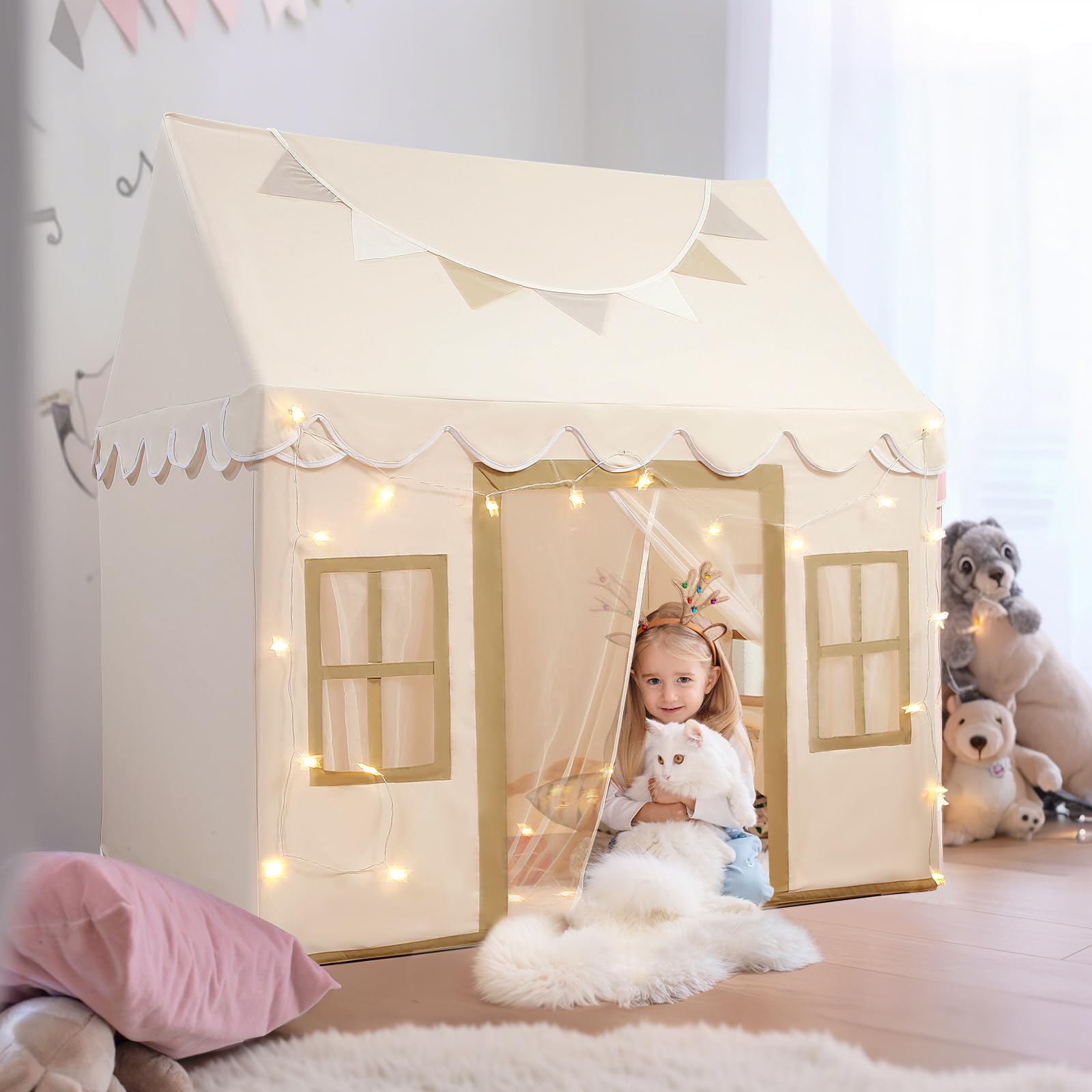 ESTATE SEVEN KIDS（イステイト セブン キッズ） Amazon.com: Hopeseily Kids Play Tent with Non-Slip Mat, Star
