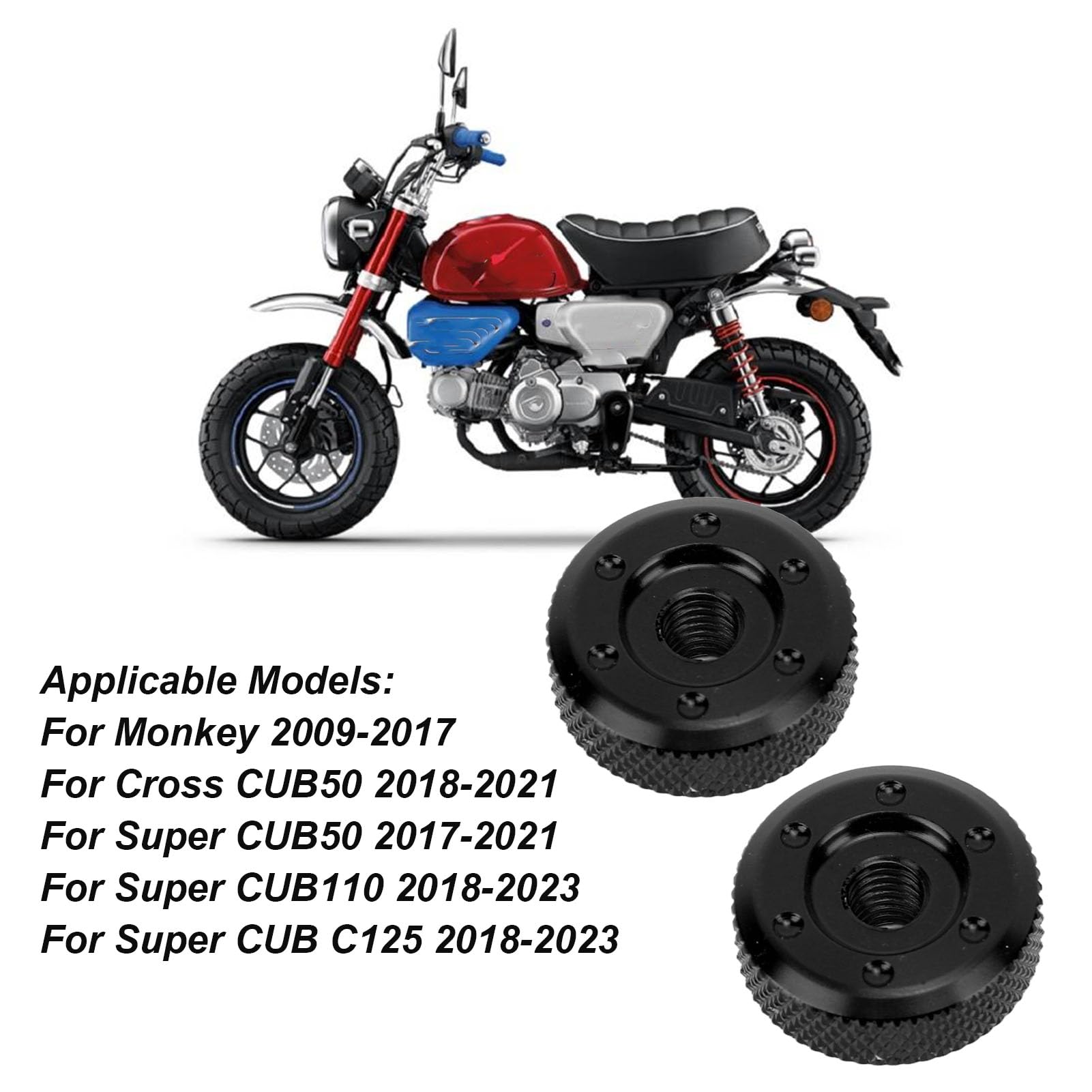 Amazon | アルミチェーンアジャスターナット 2個 高強度バイクチェーン 