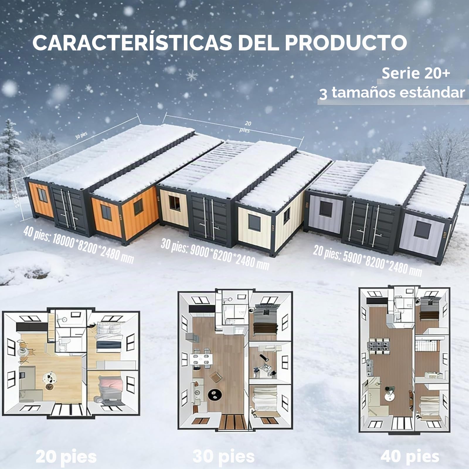 Contenedor extensible para casa pequeña prefabricada para la venta, casa modular plegable con baño, cocina, dormitorio, cabina portátil para el hogar, oficina, casa de huéspedes ADU alternativa