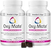 Breeder's Edge Oxy Mate Dog Prenatal Vitamins, Comprehensive Supplement for Pregnant Dogs and Cats Enriched with Essential Nutrients for Healthy Moms & Litters, Soft Chews - 120ct Medium & Large Dog