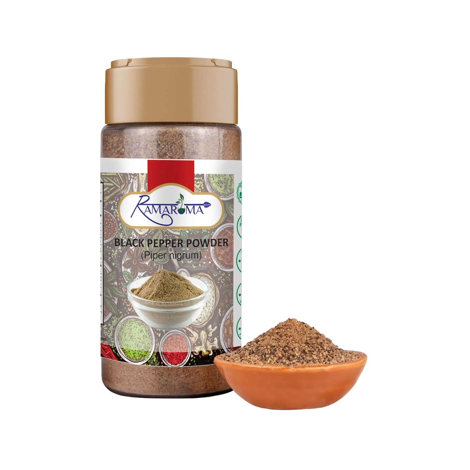 Ramaroma Black Pepper Fine Powder (Kali Mirch Powder