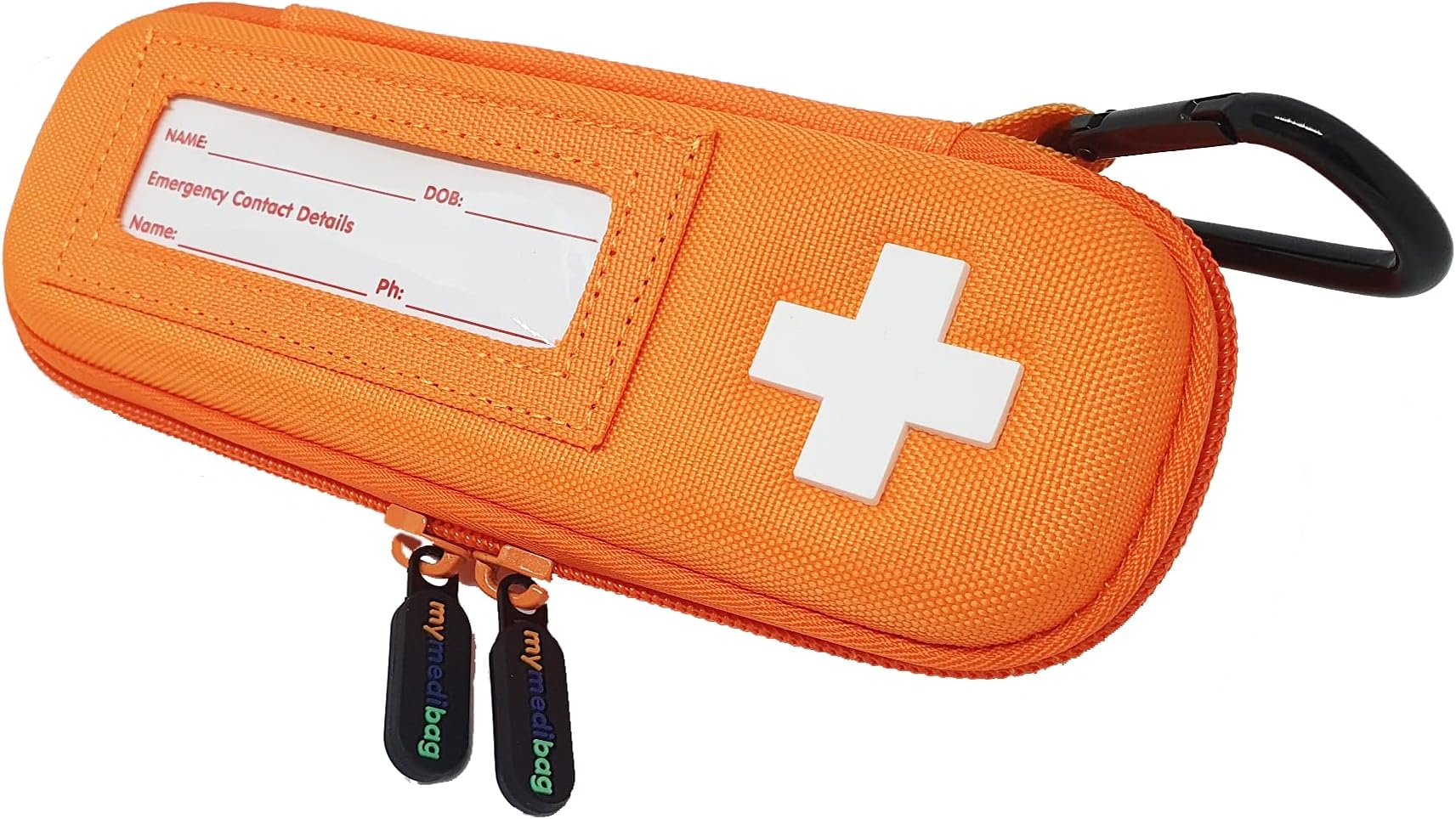 Single Epipen Holder | Hardcase Insulated Epipen Case | Highly Visible and Noticeable EpiPen Carrier Bag in Case of an Emergency | Bright Orange Epipen Carry Case Insulated Pouch