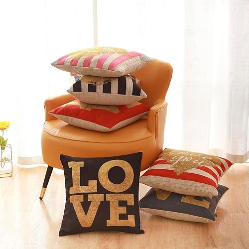 Miniatura 3 de TRENDIN Funda de almohada decorativa de 18 x 18 pulgadas, funda de cojín cuadrada para sofá, gran regalo para el día de San Valentín, aniversario,