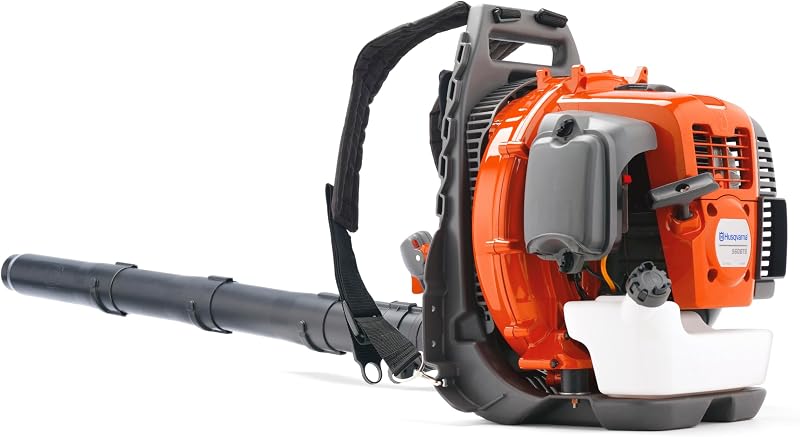 Soplador de hojas de mochila a gas Husqvarna 560BTS Productos para exteriores Diseño ergonómico | Potente motor X-TORQ de 65,6 cc, soplador de hojas a gas profesional de 631 CFM y 232 MPH con filtro de aire de 2 etapas y acelerador montado en tubo