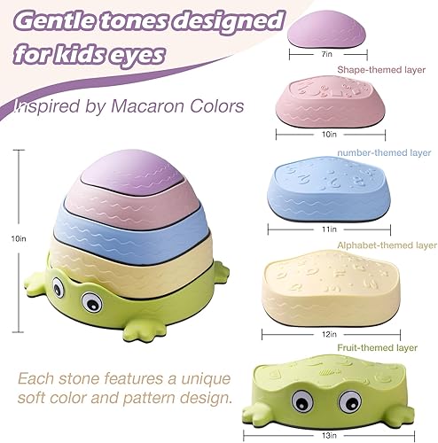 Miniatura 2 de Escalones pastel para niños, juguetes de equilibrio sensorial antideslizantes, juego de carrera de obstáculos para interiores y exteriores para