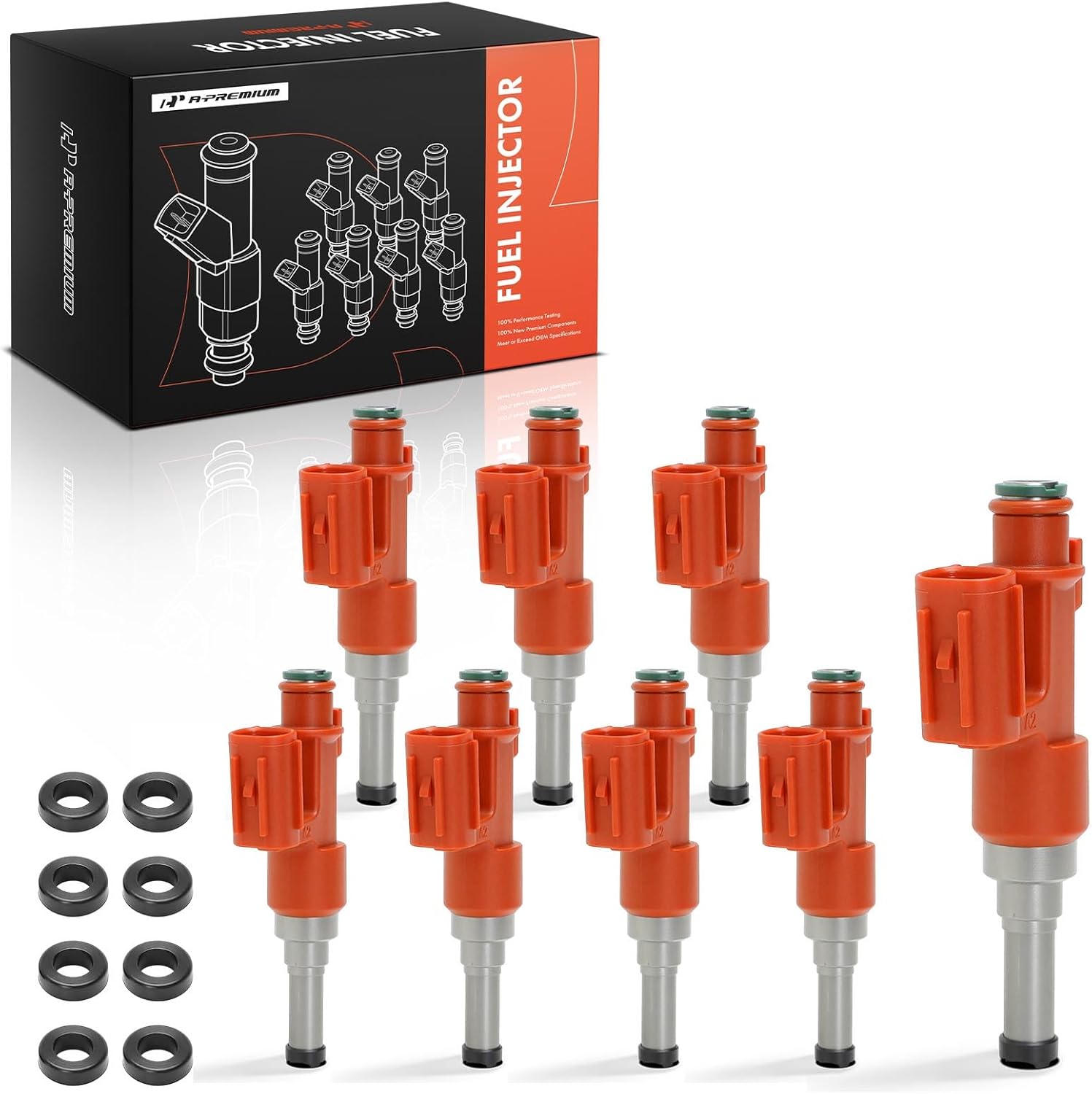 A-Premium Set of 8 Fuel Injectors Compatible with Lexus GS460 2008-2009 4.6L, LS460 2007-2009 4.6L, LS600h 2008-2009 5.0L