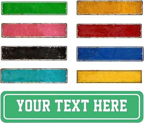 Señales de carretera personalizadas, de metal, con nombre, texto para exteriores, para dormitorio y negocios, estilo01