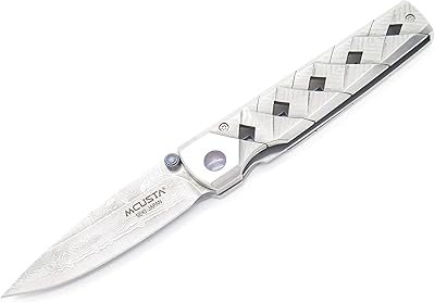 Mcusta Seki Japan Yoroi MC-37D VG-10 San Mai Damascus Small Folding Pocket Knife