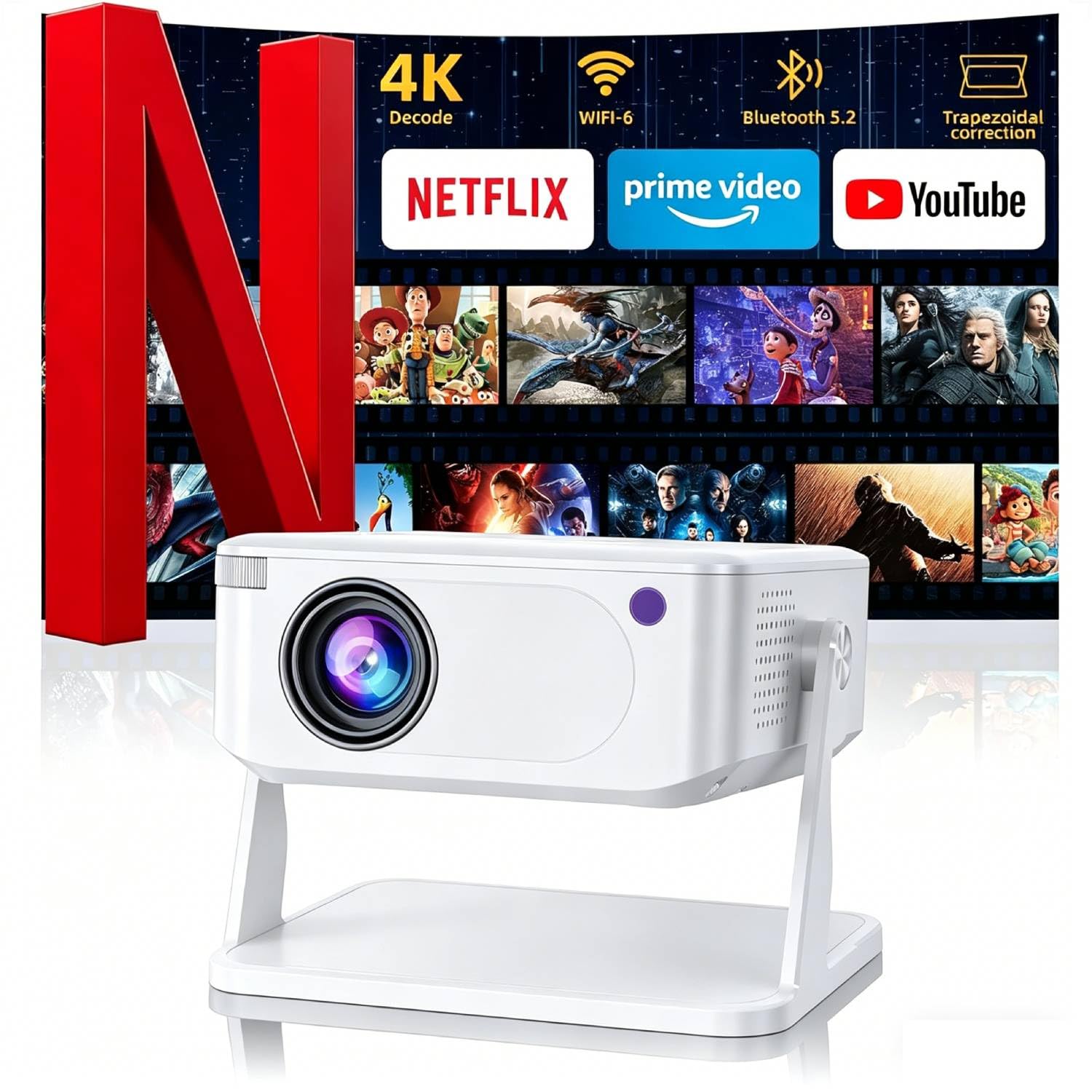 Amazon.com: Xnano Projector HM109 Projector with WiFi and