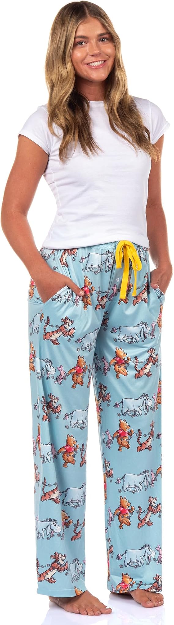 Disney Winnie The Pooh Pajama Pants Adult Tigger Piglet Eeyore Daisy Adult PJ Lounge Bottoms