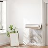 Thermal Insulation Wallpaper for Walls/Ceiling - 9MM Thick Self-Adhesive Linen Textured Wall-Paper Roll Peel and Stick Soundproof Wall Panels Stickers Waterproof Moisture-Proof(White,0.5x40 m)
